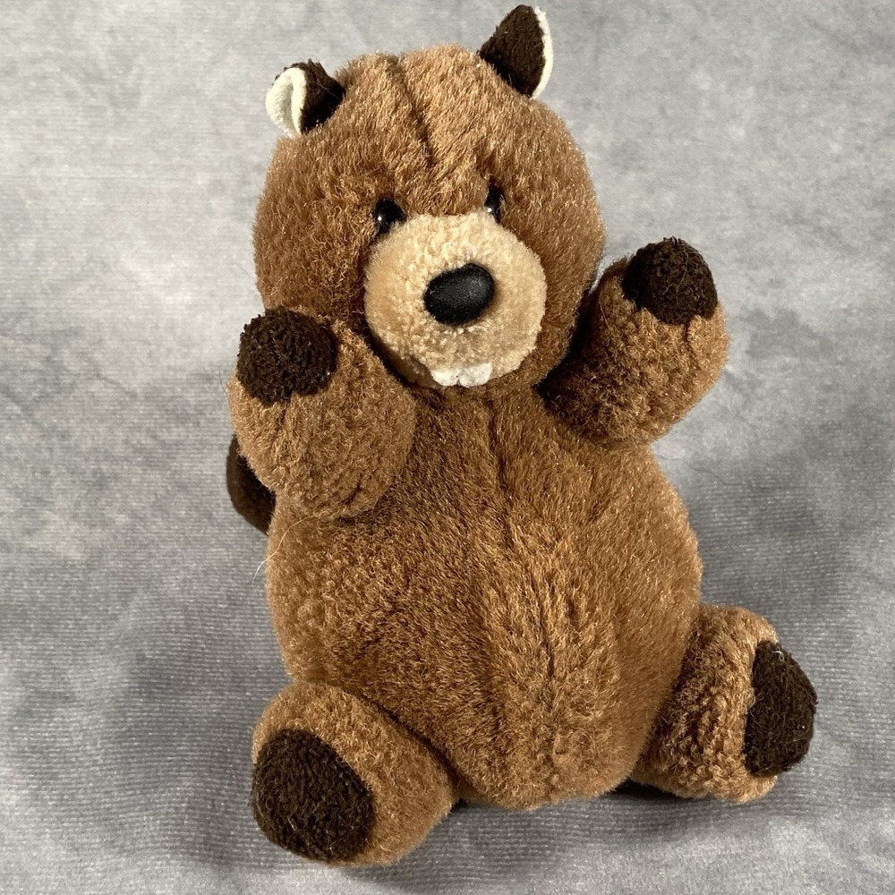 Gund Forest Friends Vintage Beaver Plushie Collectible Stuffed Animal 1989